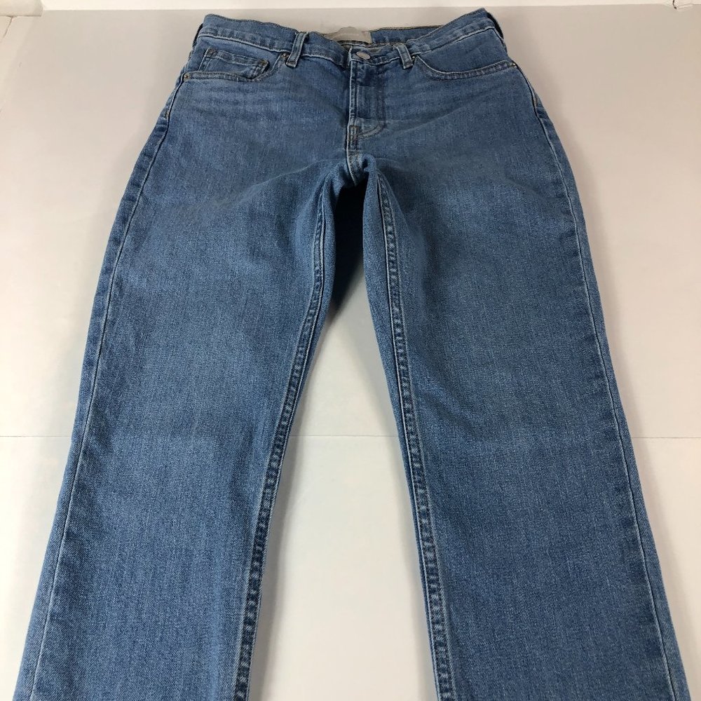 Everlane Jeans Women's 28 Regular High Rise Cropped Blue Stretch Denim Pants
